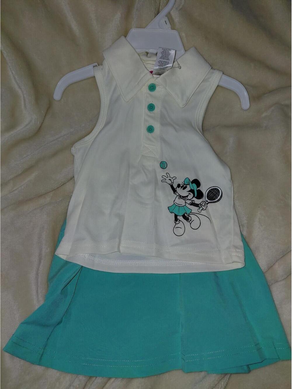 Disney Minnie mouse tennis outfit scored summer 2T